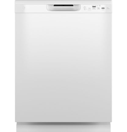 GE GDF535PGRWW 24" ENERGY STAR® Dishwasher with Front Controls – White