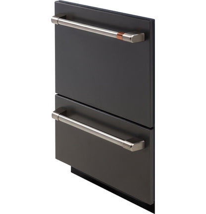 Cafe CDD420P3TD1 24" Double Drawer Dishwasher in Matte Black