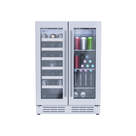 Elica EBF52SS1 24" Dual-Zone Wine & Beverage Center 4.8 Cu. Ft. – Stainless Steel