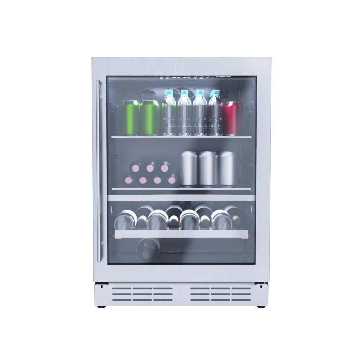 Elica EBS52SS1 24" Dual-Zone Wine & Beverage Center 4.8 Cu. Ft. – Stainless Steel