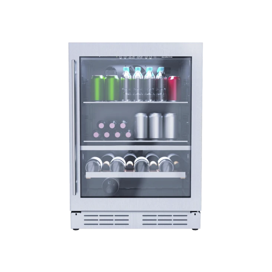 Elica EBS52SS1 24" Dual-Zone Wine & Beverage Center 4.8 Cu. Ft. – Stainless Steel