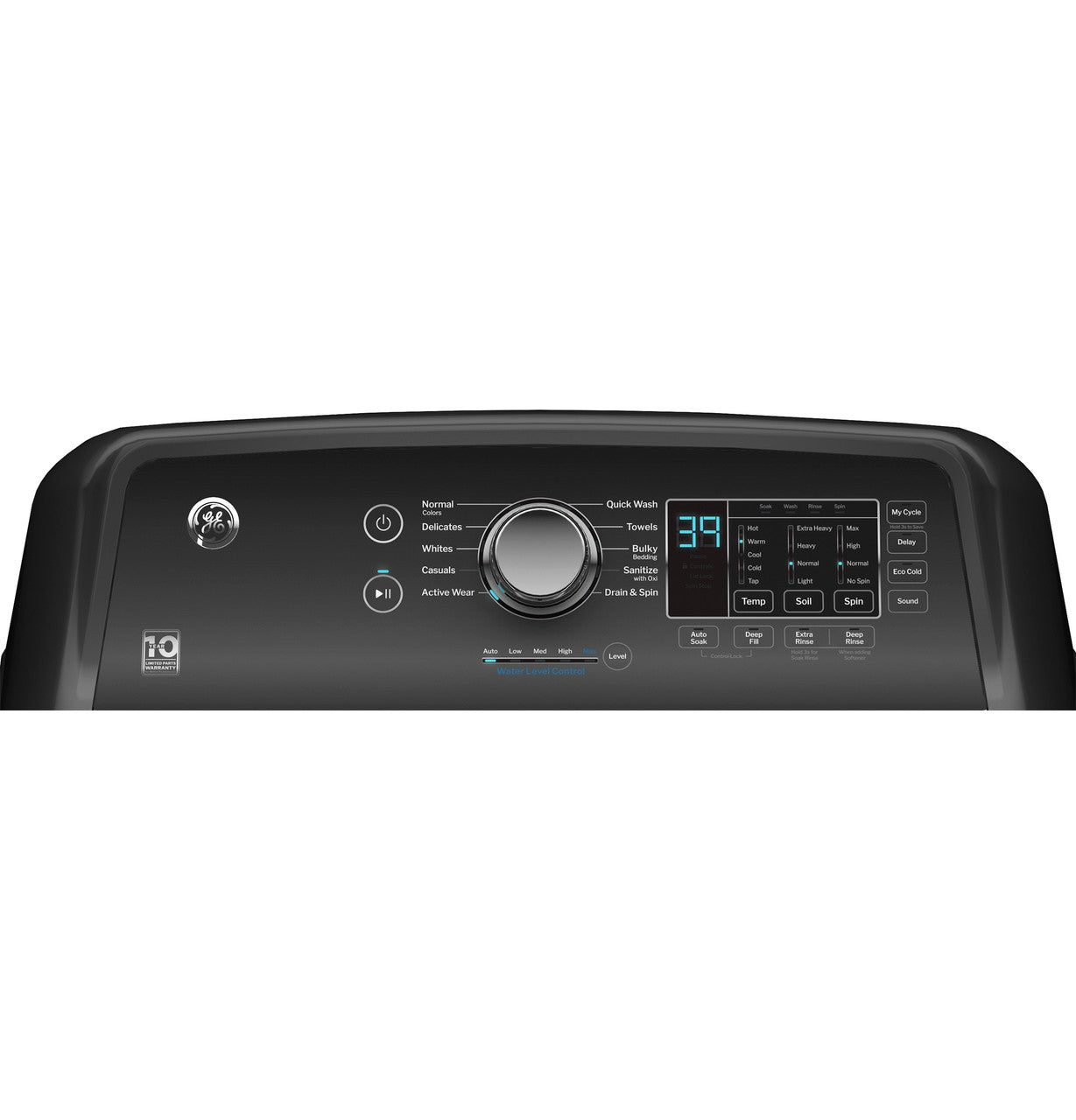 GE GTW585BPVDG 4.5 cu. ft. Capacity Washer with Agitator