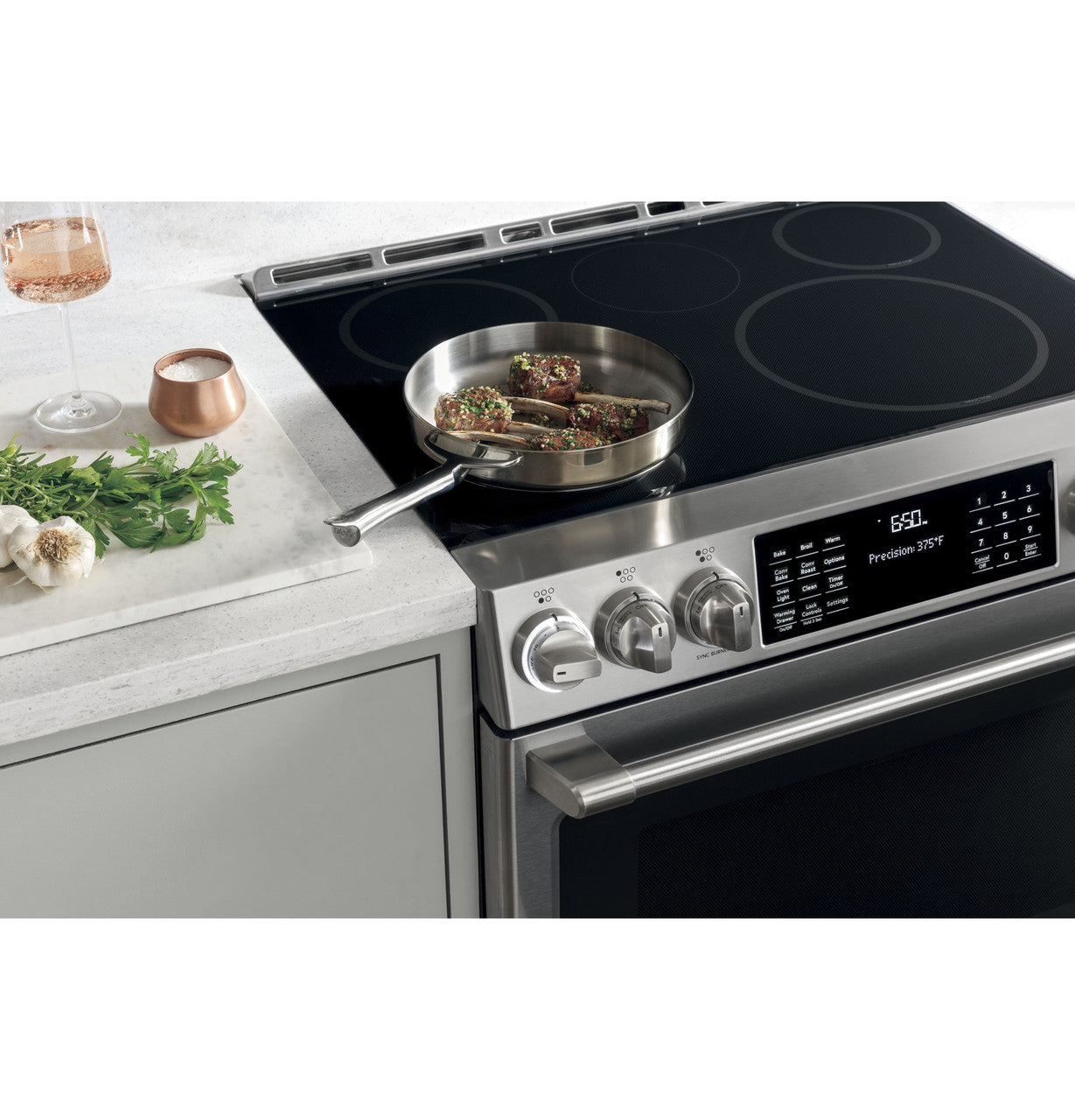 Cafe CHS90XP2MS1 30" Smart Slide-In Induction and Convection Range