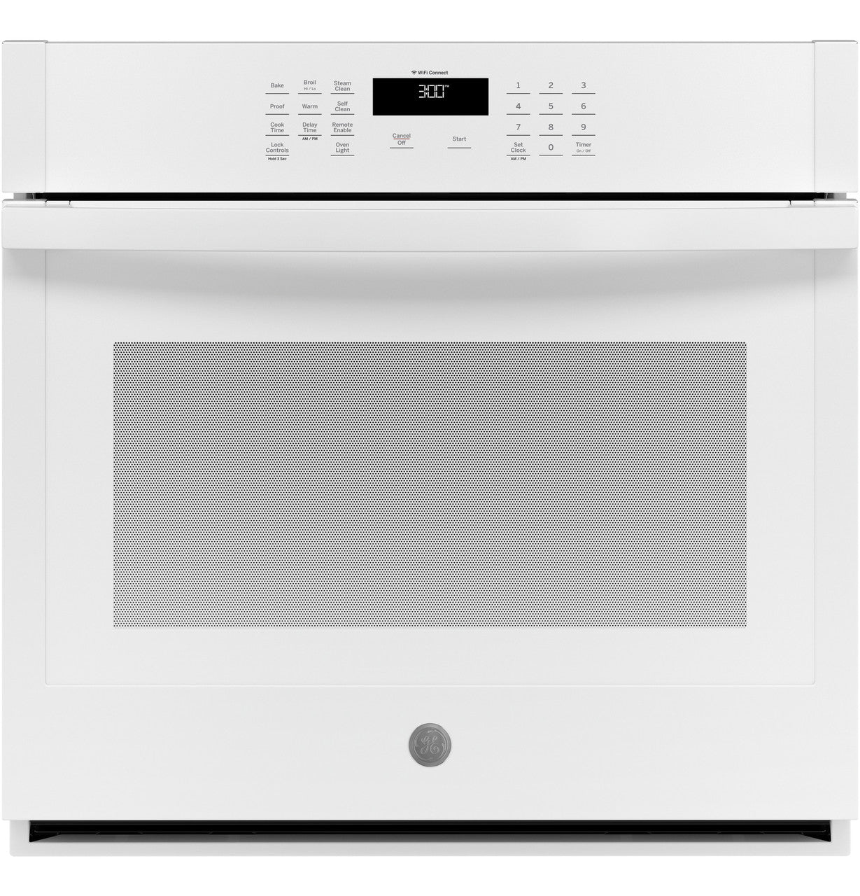 GE® 30" Smart Built-In Self-Clean Single Wall Oven - White