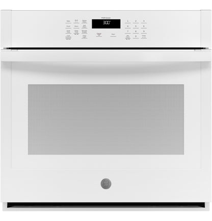 GE® 30" Smart Built-In Self-Clean Single Wall Oven - White