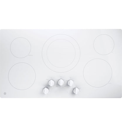GE JP3036TLWW 36" Built-In Electric Cooktop – White