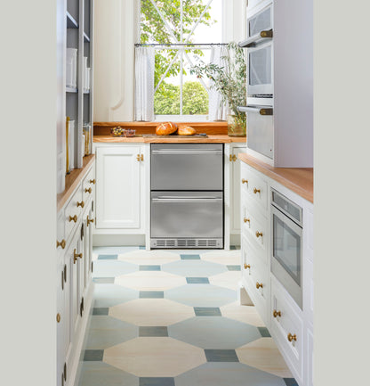 Monogram ZIDS240NSS 24" Built-In Double Drawer Refrigerator