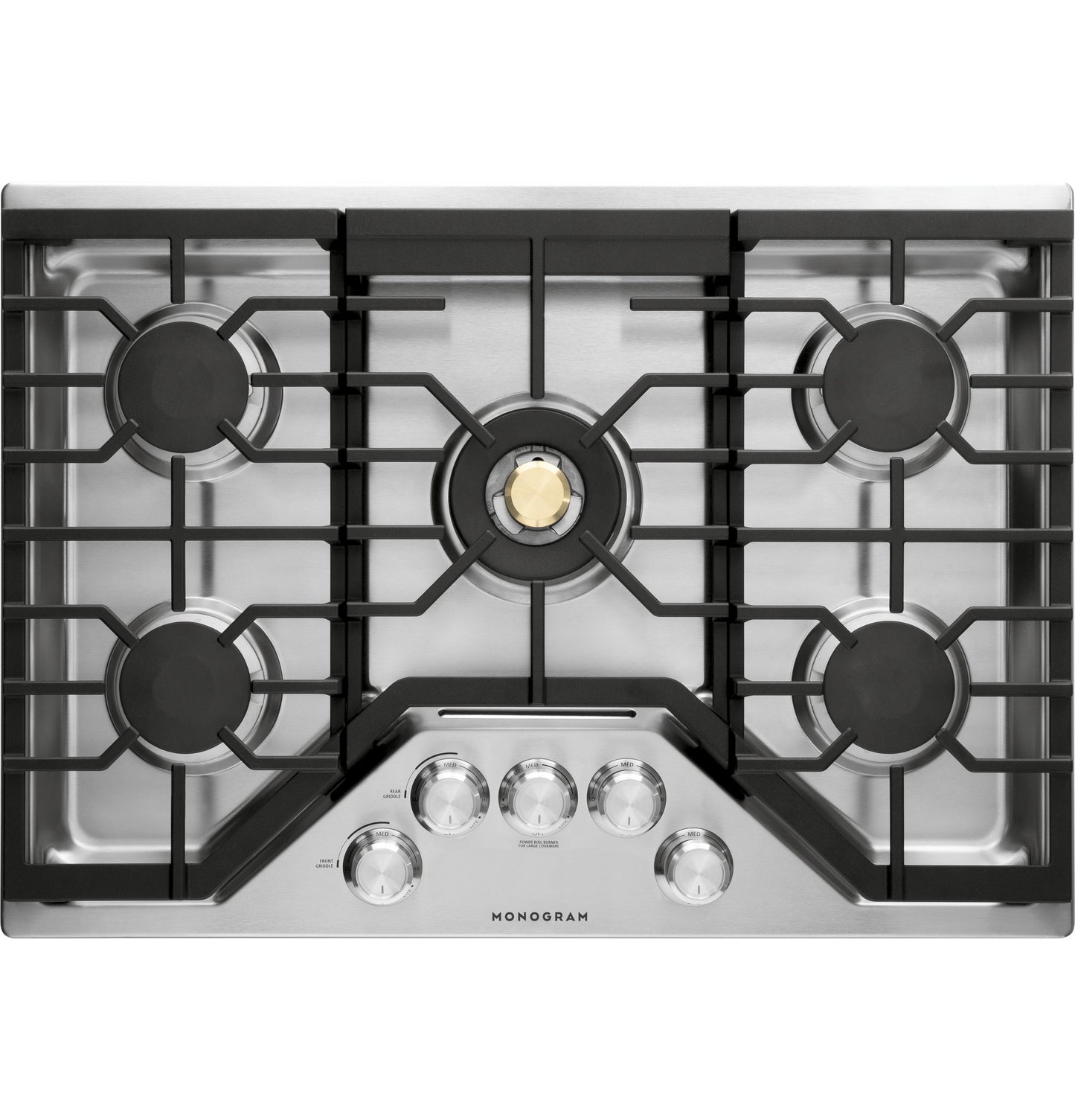 Monogram ZGU30RSLSS 30" Gas Cooktop with 5 Burners & Tri-Ring Burner - Stainless Steel