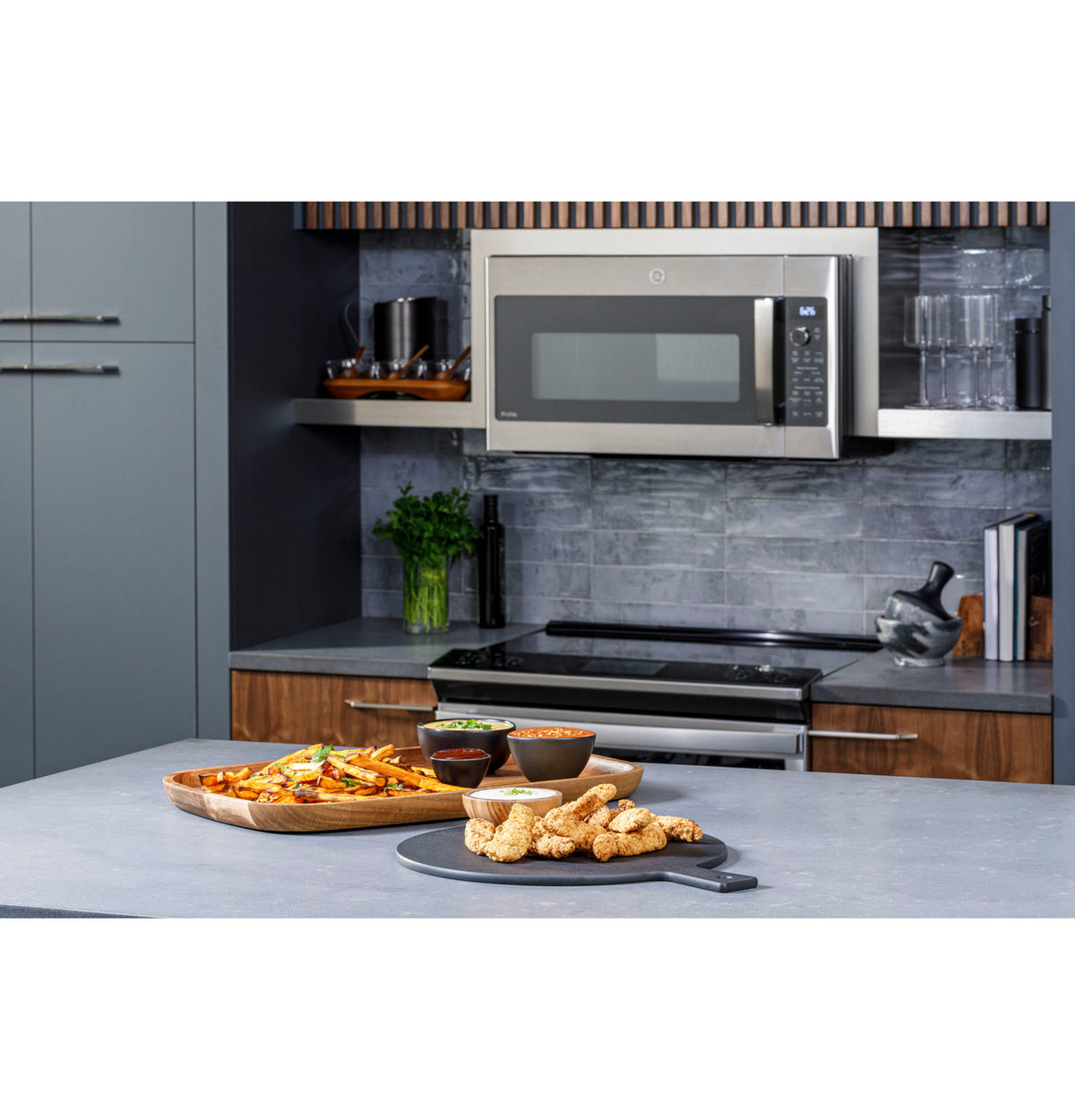 GE Profile PVM9179SRSS 30" 1.7 Cu. Ft. Convection Over-the-Range Microwave