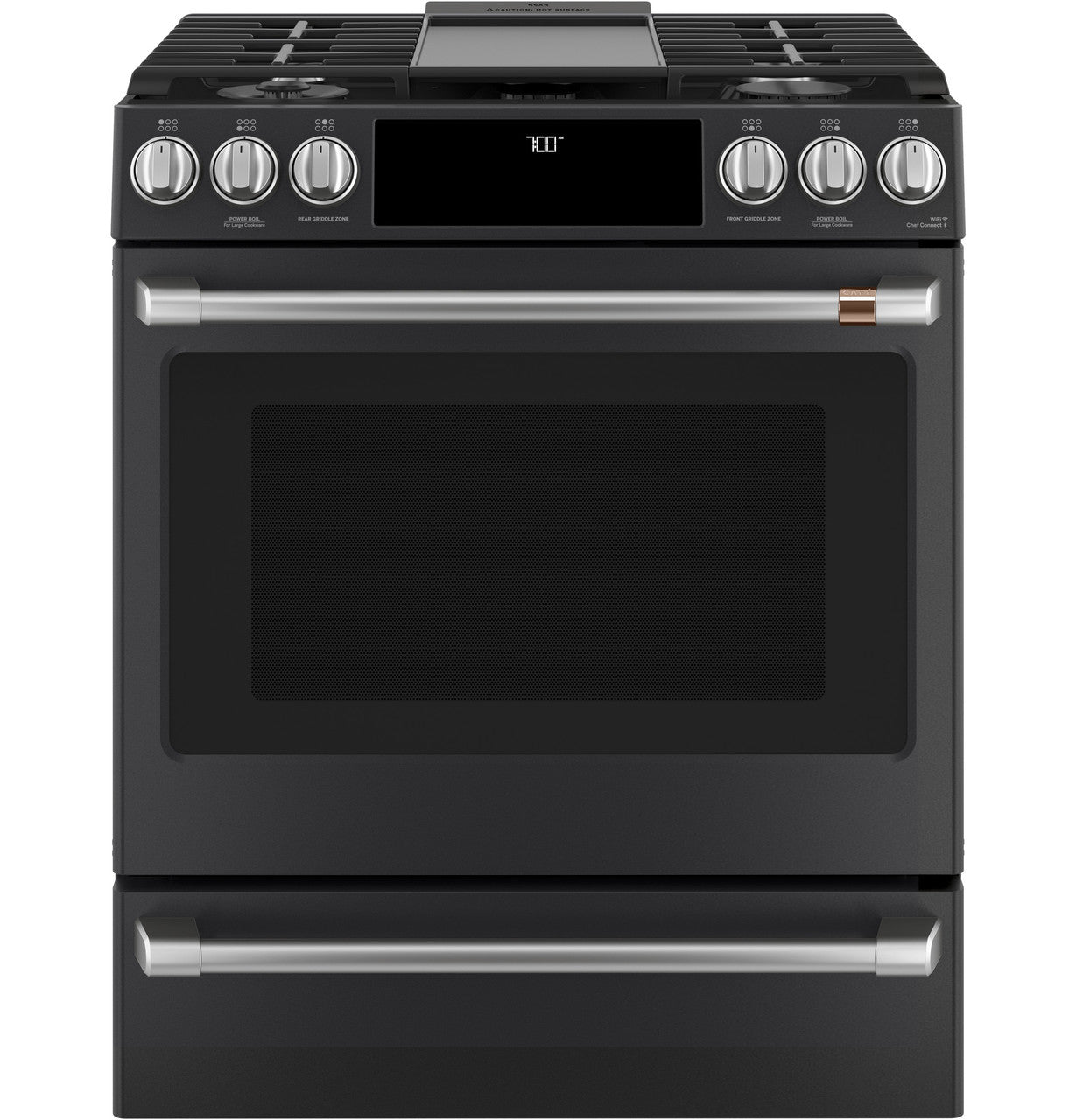 Cafe CGS700P3MD1 30" Smart Slide-In Gas Range with Convection Oven