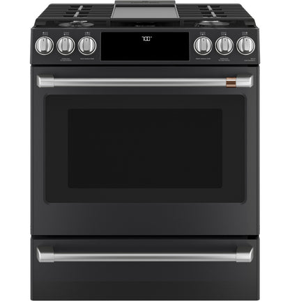 Cafe CGS700P3MD1 30" Smart Slide-In Gas Range with Convection Oven