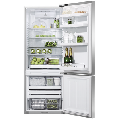Fisher & Paykel RF135BDRUX4 N 25" Series 7 13.5 cu ft Bottom Freezer Refrigerator