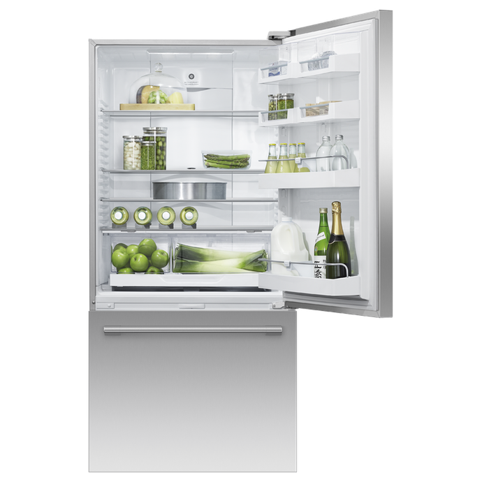 Fisher & Paykel RF170WRHUX1 32" Series 7 17.1 cu ft Bottom Freezer Refrigerator with Professional Handle
