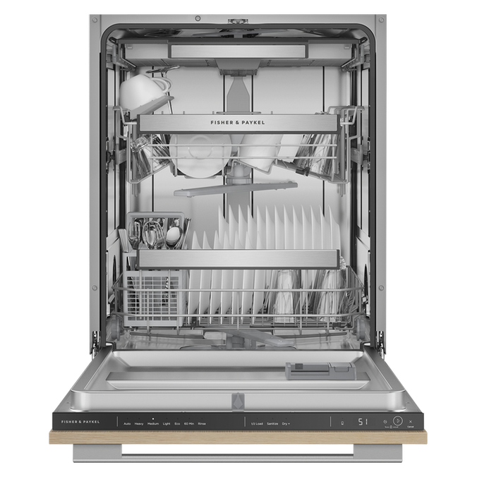 Fisher & Paykel DW24U2I3 24" Series 7 Integrated Tall Dishwasher - Panel Ready
