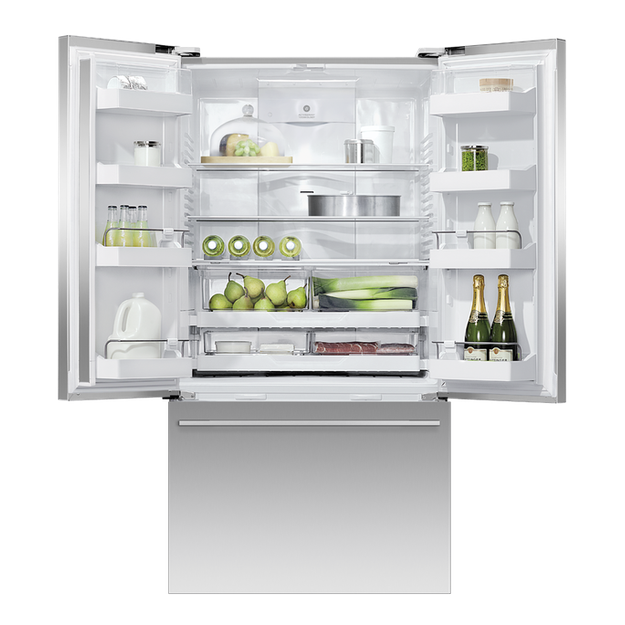 Fisher & Paykel RF201ADX5 N 20.1 cu. ft. 36" French Door Refrigerator - No Ice or Water