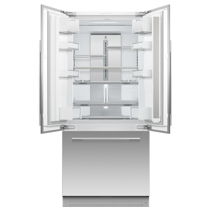 Fisher & Paykel RS32A72U1 32" Series 7 Panel-Ready Integrated French Door Refrigerator Freezer with Ice & Water 72" tall