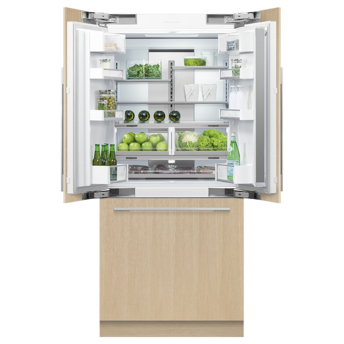 Fisher & Paykel RS36A80J1 N 36″ Series 7 Panel-Ready Integrated French Door Refrigerator Freezer with Ice