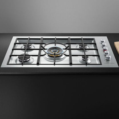 Fisher & Paykel CG365DNGRX2N 36″ Gas on Steel Cooktop