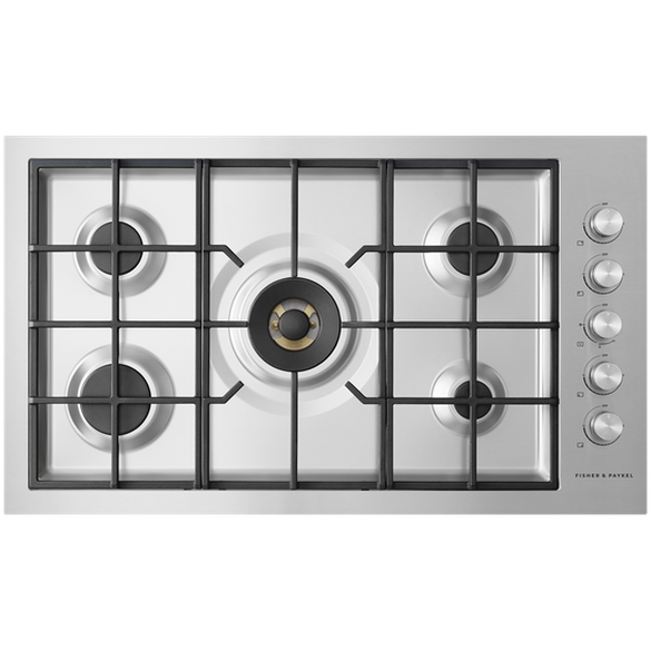 Fisher & Paykel CG365DNGRX2N 36″ Gas on Steel Cooktop