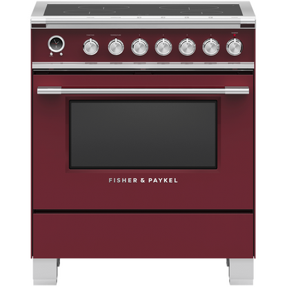 Fisher & Paykel OR30SCI6R1 30" Series 9 Classic Induction Range – Red