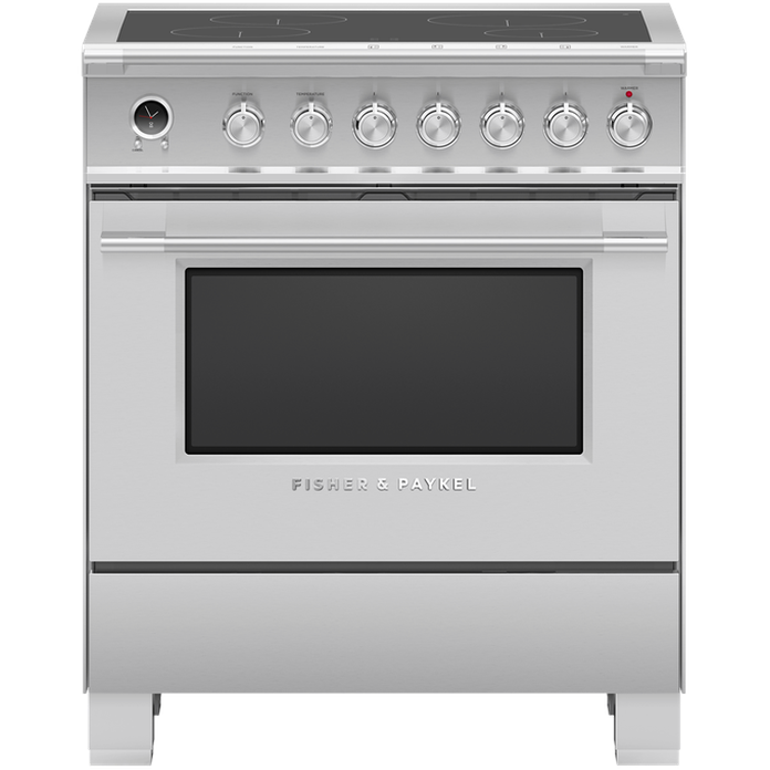 Fisher & Paykel OR30SCI6X1 30″ Series 9 Classic 4-Zone Induction Self-Cleaning Range
