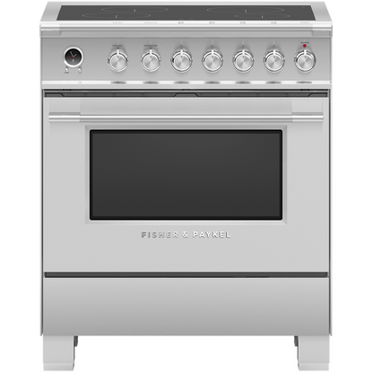Fisher & Paykel OR30SCI6X1 30″ Series 9 Classic 4-Zone Induction Self-Cleaning Range