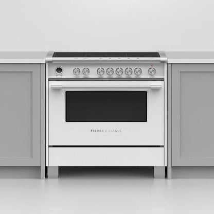 Fisher & Paykel OR36SCI6W1 36" Series 9 Classic Induction Range – White