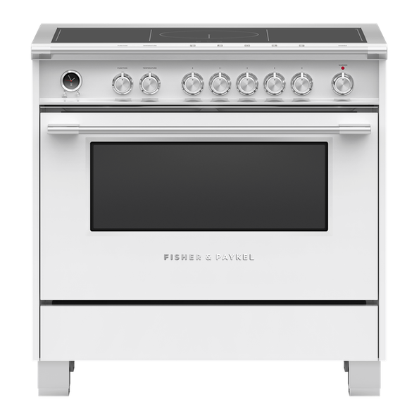 Fisher & Paykel OR36SCI6W1 36" Series 9 Classic Induction Range – White