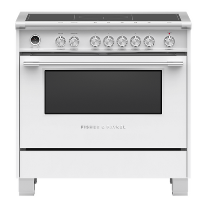 Fisher & Paykel OR36SCI6W1 36" Series 9 Classic Induction Range – White