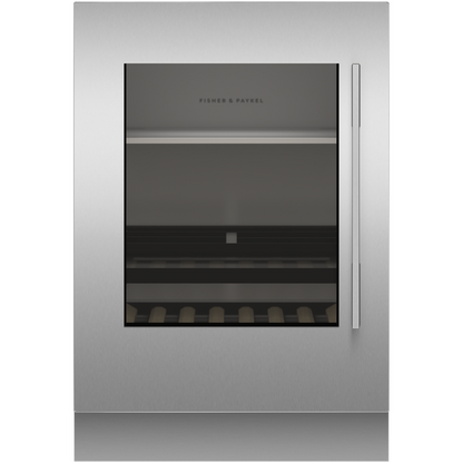 Fisher & Paykel RS2435SBLT1 24" Series 9 Panel-Ready Integrated Beverage Center with Glass Door