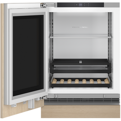 Fisher & Paykel RS2435SBLT1 24" Series 9 Panel-Ready Integrated Beverage Center with Glass Door