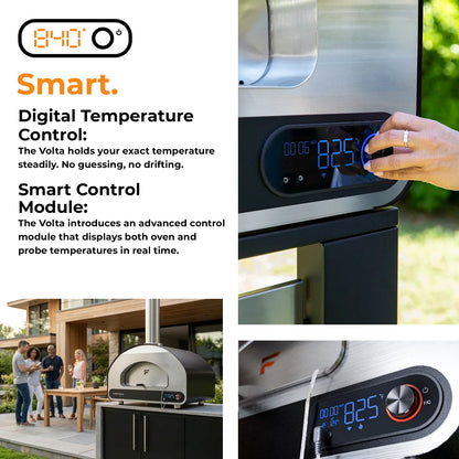 Fontana Forni Volta 90 Outdoor Smart Oven – Black