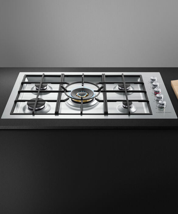 Fisher & Paykel CG365DNGRX2N 36″ Gas on Steel Cooktop
