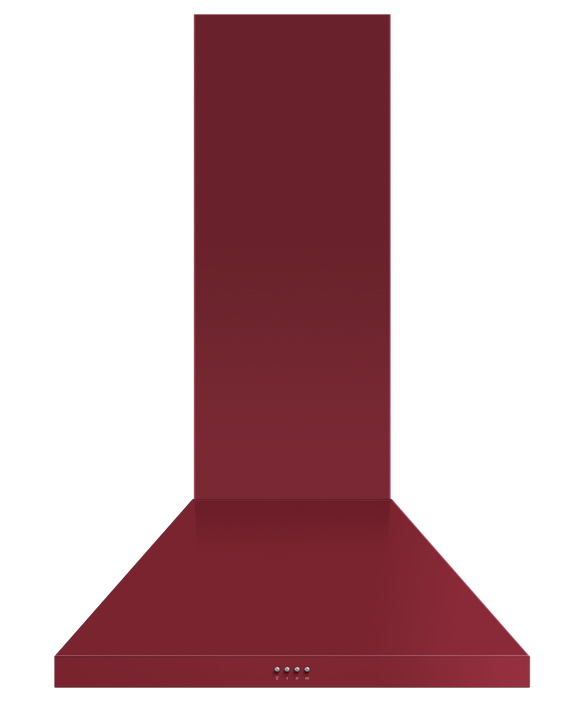 Fisher & Paykel HC30PCR1 30" Wall Mount Range Hood with 600 CFM - Red