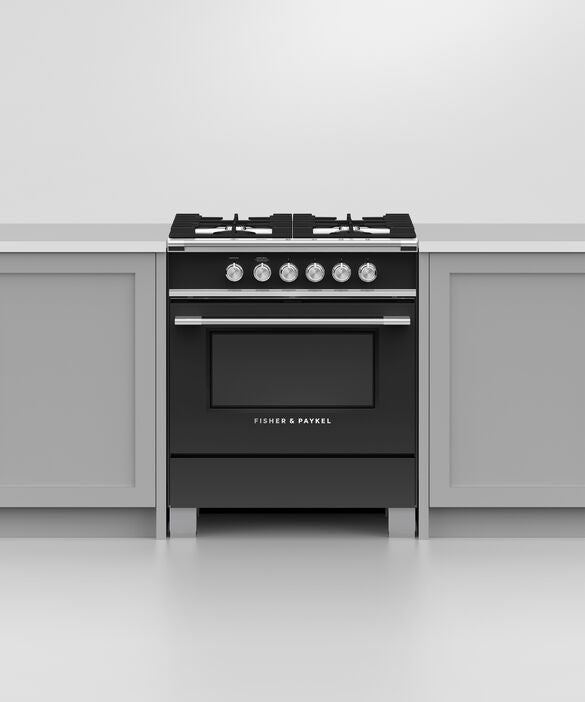 Fisher & Paykel OR30SCG4B1 30" Series 7 Classic Gas Range – Black