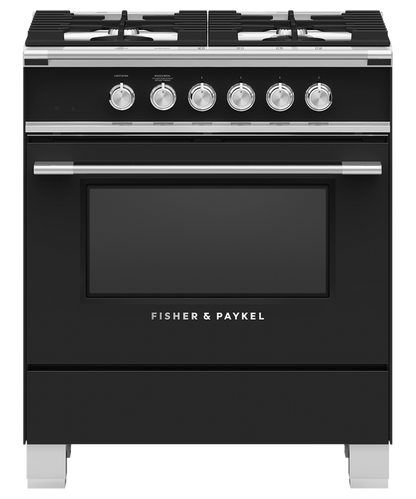 Fisher & Paykel OR30SCG4B1 30" Series 7 Classic Gas Range – Black