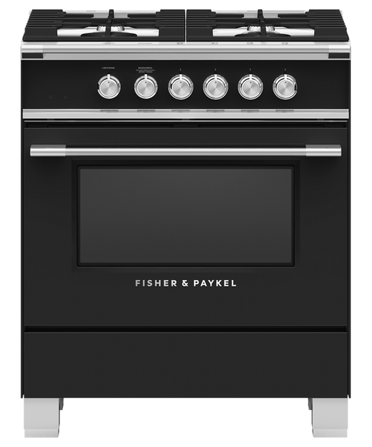 Fisher & Paykel OR30SCG4B1 30" Series 7 Classic Gas Range – Black