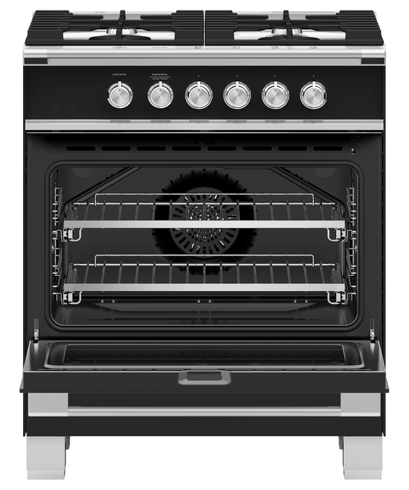 Fisher & Paykel OR30SCG4B1 30" Series 7 Classic Gas Range – Black