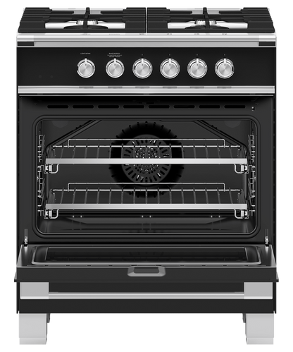 Fisher & Paykel OR30SCG4B1 30" Series 7 Classic Gas Range – Black