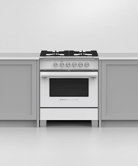 Fisher & Paykel OR30SCG4W1 30" Series 7 Classic Gas Range – White
