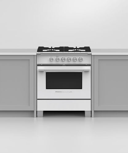 Fisher & Paykel OR30SCG4W1 30" Series 7 Classic Gas Range – White