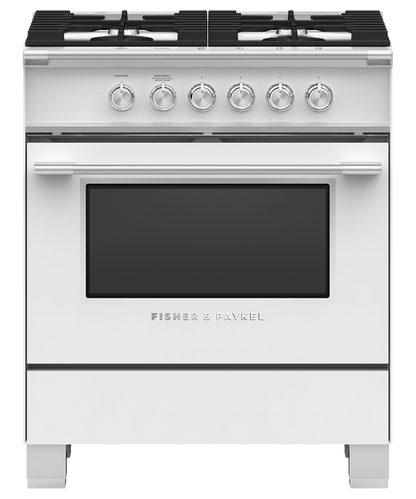 Fisher & Paykel OR30SCG4W1 30" Series 7 Classic Gas Range – White