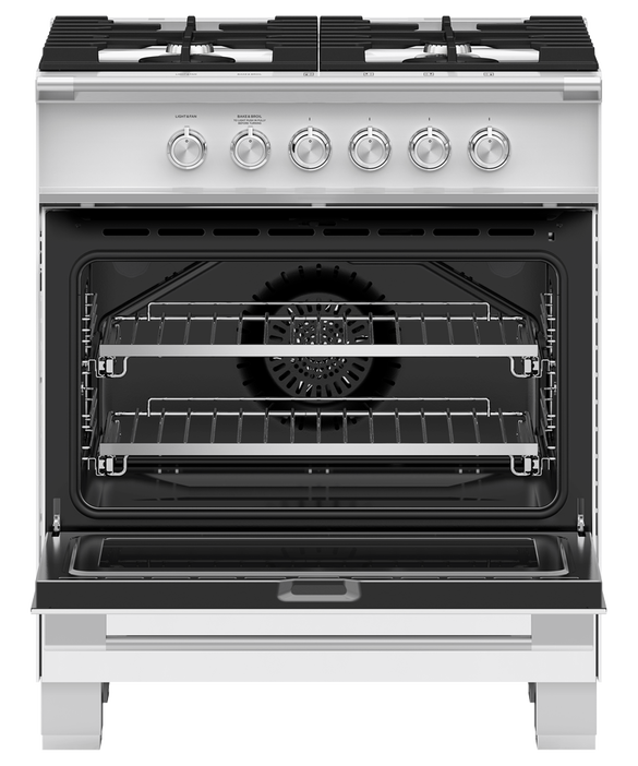 Fisher & Paykel OR30SCG4W1 30" Series 7 Classic Gas Range – White