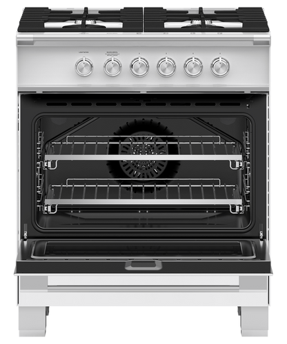 Fisher & Paykel OR30SCG4W1 30" Series 7 Classic Gas Range – White