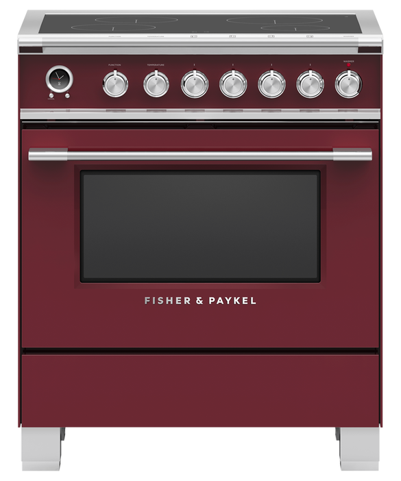 Fisher & Paykel OR30SCI6R1 30" Series 9 Classic Induction Range – Red