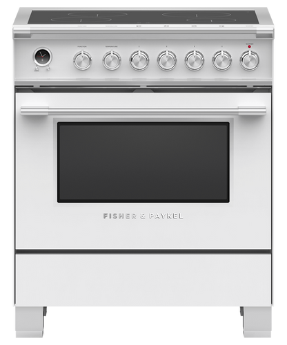 Fisher & Paykel OR30SCI6W1 30" Series 9 Classic Induction Range – White