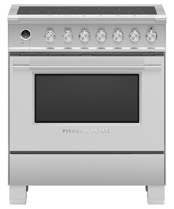 Fisher & Paykel OR30SCI6X1 30″ Series 9 Classic 4-Zone Induction Self-Cleaning Range