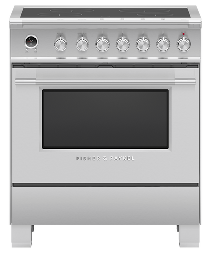 Fisher & Paykel OR30SCI6X1 30″ Series 9 Classic 4-Zone Induction Self-Cleaning Range