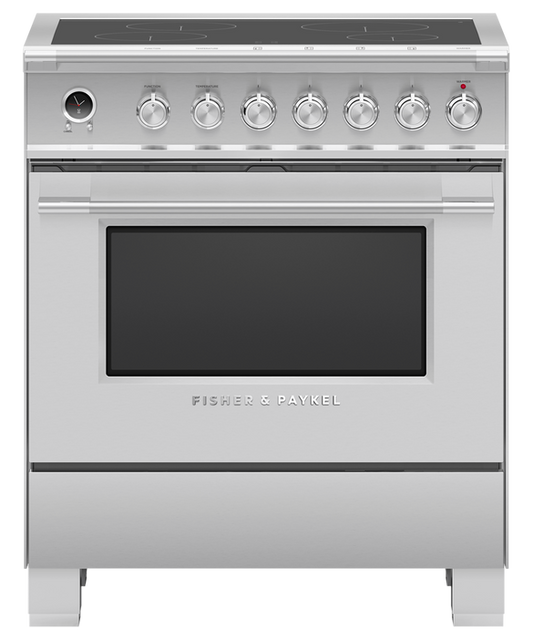 Fisher & Paykel OR30SCI6X1 30″ Series 9 Classic 4-Zone Induction Self-Cleaning Range
