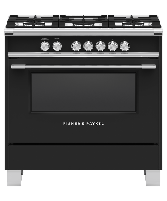 Fisher & Paykel OR36SCG4B1 36" Series 7 Classic Gas Range – Black
